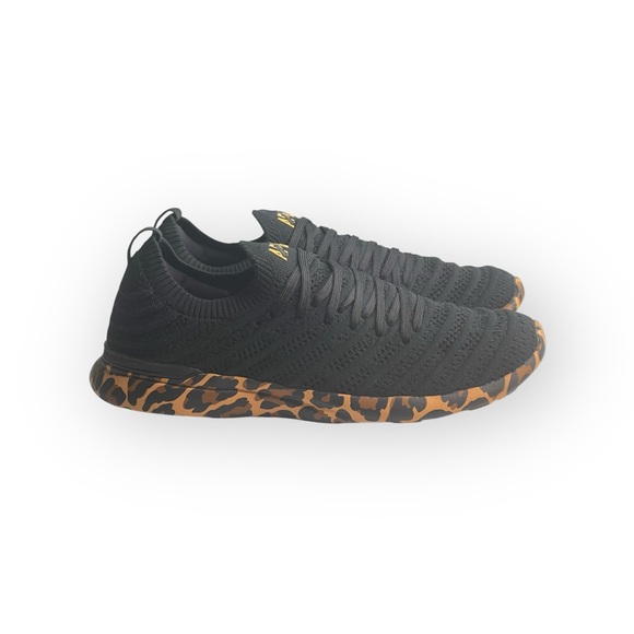 APL x Anthropologie ᯾ Techloom Wave Running Shoe Sneaker ᯾ Black Leopard 8 8.5M - Picture 2 of 16